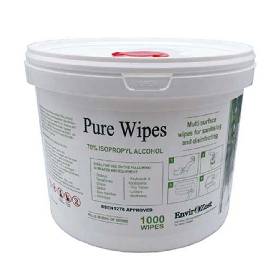 70% Alcohol Disposable Wipes Bucket of 1000