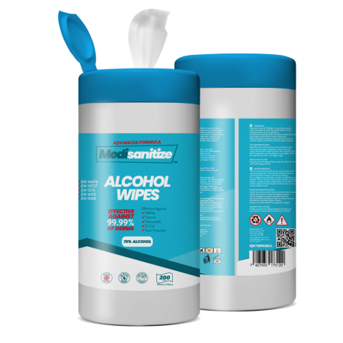 70% Alcohol Wipes - Tub of 200 at PPE Supply Company